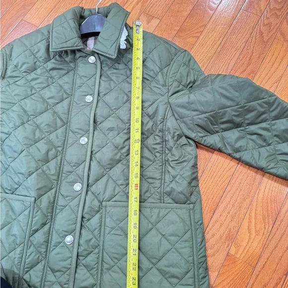 Burberry Quilted Women's Jacket Dark Olive NEW